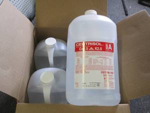 lot 114 image: 41 gallon bottles of centrisol aci...