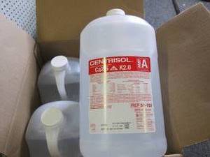 lot 118 image: 41 gallon bottles of centrisol aci...
