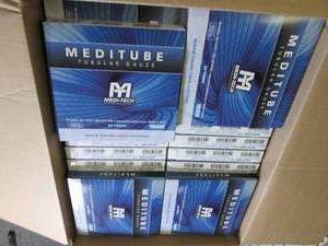 lot 123 image: case of meditube tubular gauze...