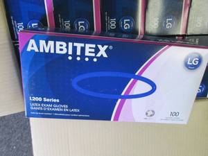lot 126 image: case of large ambitex powder free l...