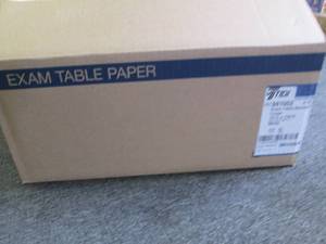 lot 221 image: case of exam table barriers crepe 1...