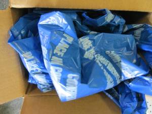 lot 229 image: box of red and blue confidential bag...
