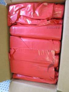 lot 235 image: case of 40x46 red bags ...