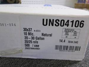 lot 236 image: case of canliners 20-30 gallon 500 ...
