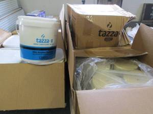 lot 239 image: 4 cases of tazza hand sanitizing wi...