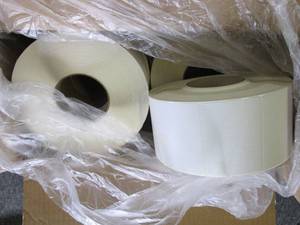 lot 246 image: 4 big rolls of labels 2.5 inches x ...