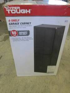 lot 252 image: hyper tough 4 shelf garage cabinet ...