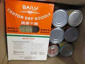 lot 263 image: box of food all past best buy date ...