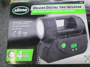 lot 283 image: slime deluxe digital tire inflator ...