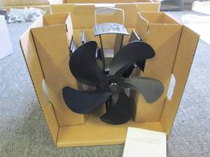 lot 307 image: heat powered stove fan...