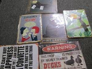 lot 311 image: 6 metal signs ...