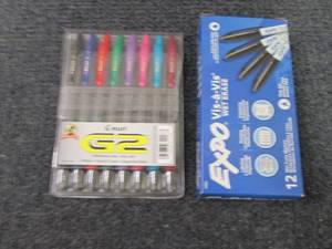 G2 Gel Pens, Expo Wet Erase Markers...