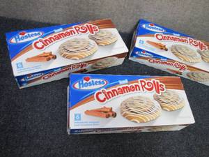 3- 16.5 oz boxes Hostess Cinnamon R...