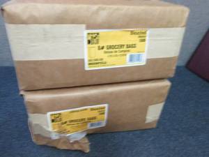 2- 500 ct pks 8#  White GroceryLun...