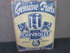 Metal Chevrolet Sign 16x12.5 inches...