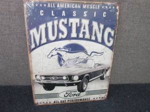 Metal Mustang Sign 16x12.5 inches...