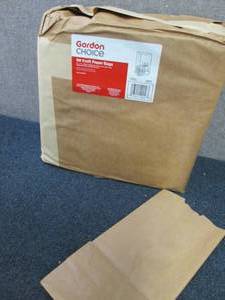 2-500 pk 8# Kraft Paper Bags 6x4x12...