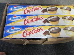 3- 12.7 oz Boxes Hostess Golden Cup...