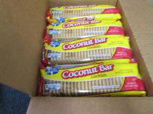 12- 9 oz pks Coconut Bar Cookies...