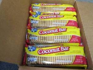 12- 9 oz pks Coconut Bar Cookies...