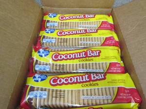 12- 9 oz pks Coconut Bar Cookies...