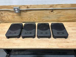 lot 82 image: ALPINE Lot of 4- PWE-S8 Compact 120-watt Powered 8 Subwoofers