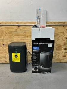 lot 11 image: LG 8,000 BTU (DOE) 115-Volt Portable Air Conditioner LP0821GSSM Cools 350 Sq. Ft. with Dehumidifier Function, Wi-Fi Enabled