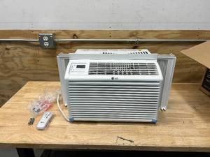 lot 84 image: LG 6,000 BTU 115-Volt Window Air Conditioner LW6017R Cools 250 Sq. Ft. with Remote