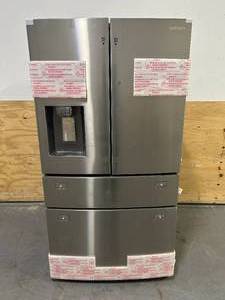 lot 7 image: SAMSUNG 35.8 in. 28 cu. ft. Standard Depth 4-Door French Door Refrigerator in Fingerprint Resistant Stainless Steel (061523810)