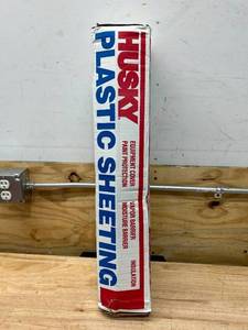lot 47 image: HUSKY 8 ft. x 100 ft. Clear 4 mil Plastic Sheeting