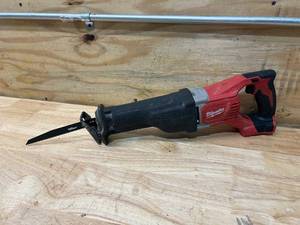 lot 80 image: MILWAUKEE M18 18V Lithium-Ion Cordless SAWZALL Reciprocating Saw (Tool-Only)