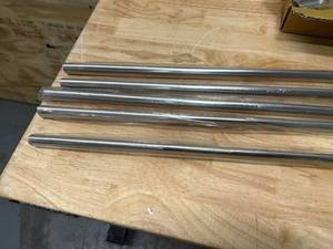 lot 102 image: WINGITS 60 Chrome Oval Shower Rod 6 Bow