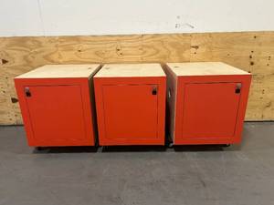 lot 105 image: Lot of 3 Custom Built Cabinets with Power Outlets, USB, Combination Lock and Fans