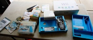 lot 8 image: White Nintendo Wii Console Wii Sports System