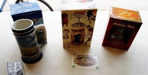 lot 22 image: (3) Collectors Steins