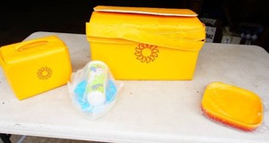lot 36 image: MCM Tupperware Picnic BasketBag