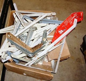 lot 97 image: Steel Shelf Brackets