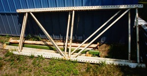 lot 100 image: Dismantled Custom Scaffolding Shelving Unit 8 ft. X 4 ft. X 10 ft high