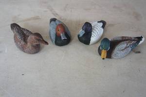 lot 107 image: (4) Handcrafted With Pride Signed Jennings DecoysMade in St. Cloud, Minnesota