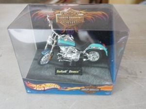 lot 112 image: Hot Wheels Collectible Harley-Davidson Diecast Softail Deuce Motorcycle 118