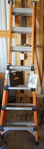 lot 146 image: Gorilla Professional 4 in 1 Fiberglass Ladder...