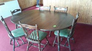 Dining Table and Chairs (6)