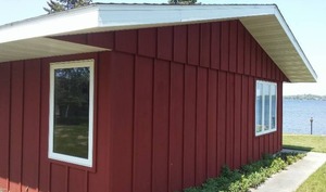 Exterior Soffit and Siding.
