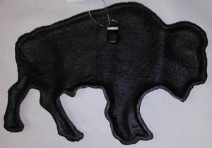 lot 349 image: Metal Bison Buffalo