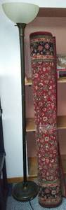lot 350 image: Floor Lamps And Area Rug
