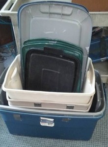 lot 538 image: 5 totes and covers all good.
