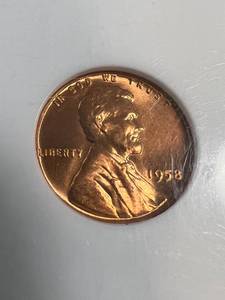 1958 US WHEAT CENT MS66 RED NGC