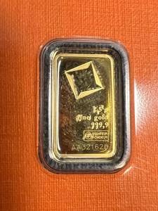 2.5 GRAM .999 FINE GOLD VACAMBI SUISSE CARDED