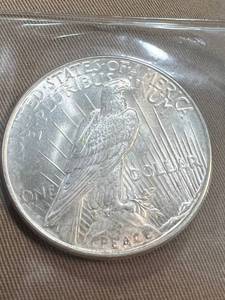 1923-D US PEACE SILVER DOLLAR MS63