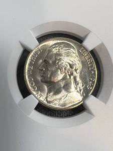 1943-D US WWII WAR TIME SILVER NICKEL MS67 NGC high grade coin